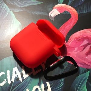 AirPods Protective Silicone Case Cover (Red)